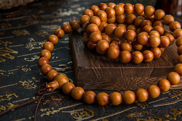Collection of mala prayer beads in various natural materials, representing meditation, healing, and spiritual comfort.