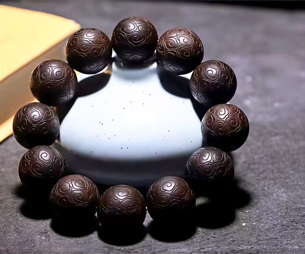 Exquisite Cloud - Patterned Agate Bracelet, Natural Agate Beaded Bracelet for Jewelry Lovers
